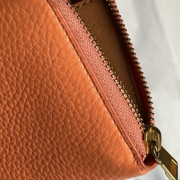 NEW ladies Fossil peach orange zip around wallet - Picture 5 of 7